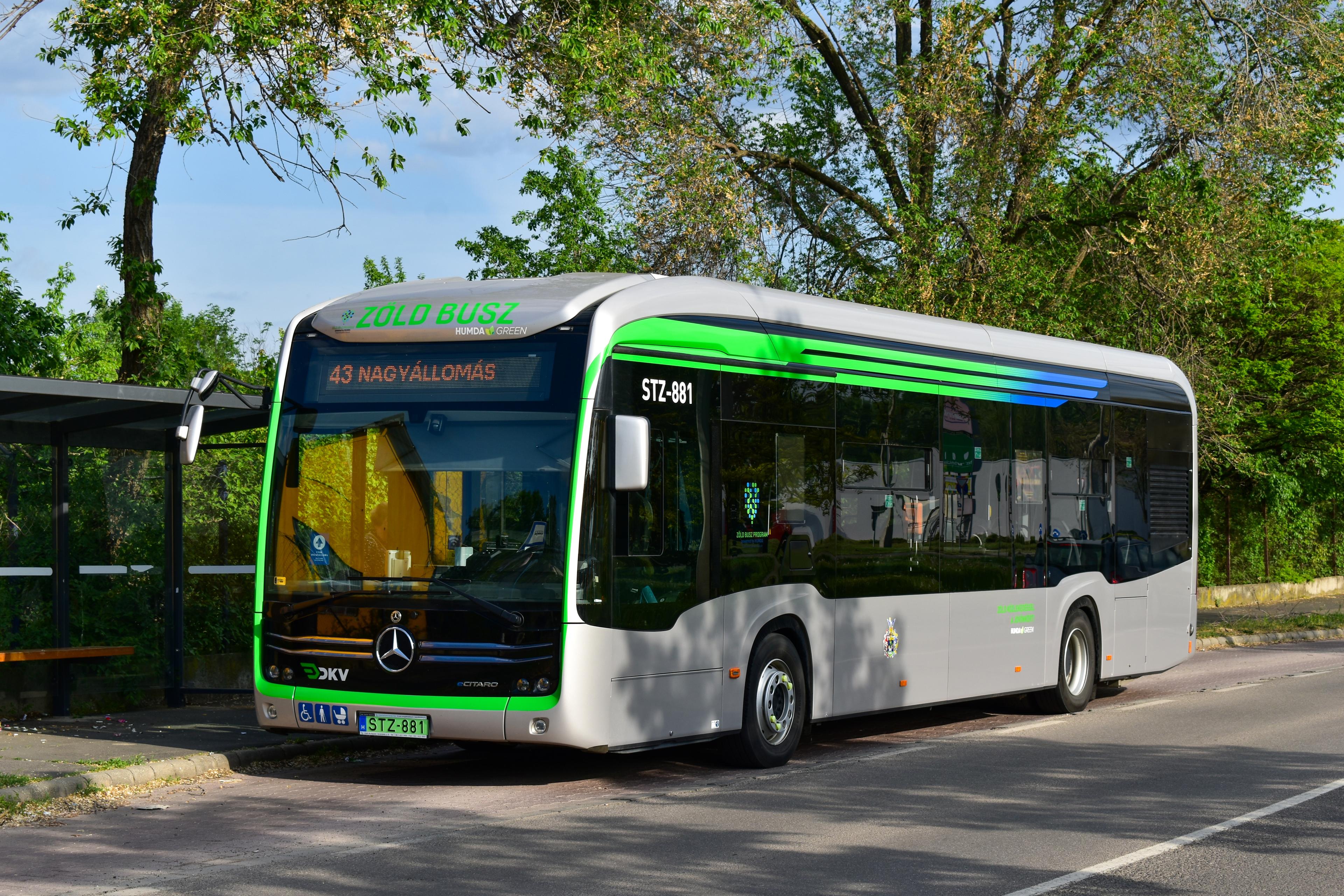 A környezetbarát, Mercedes-Benz eCitaro elektromos szóló autóbusz, avagy Zöld Busz